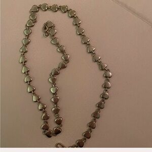 Tiffany&Co silver chain-of-hearts necklace